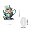 >SALE<2D Flat Flower Cup Print DIY Desktop Diamond Art Kits Bedroom Table Decoration