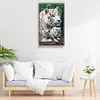 Tigers - 9CT Full Beaded Cross Stitch Kit(35x58cm)