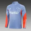 Joyfball 2024/2025 Cruzeiro Half-Pull Training Suit Grey Football Shirt 1:1 Thai Quality