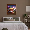 (US Local)Paint By Numbers Kit On Canvas DIY Oil Art Vacation Picture Home Decor40x40cm
