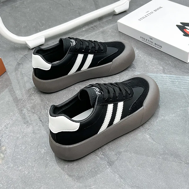 Breakj Breakj Korean Version Of Forrest Gump Shoes Women's Spring 2024 New Student Running Sneakers Versatile Small White Shoes Women's Singles W619