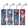 (US Local)4Pcs Diamond Painting Bookmarks Diamond Art Bookmarks for Book Lovers (America)