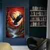 (Big Size)Eagle - 11CT Stamped Cross Stitch - 40*65cm - Animal