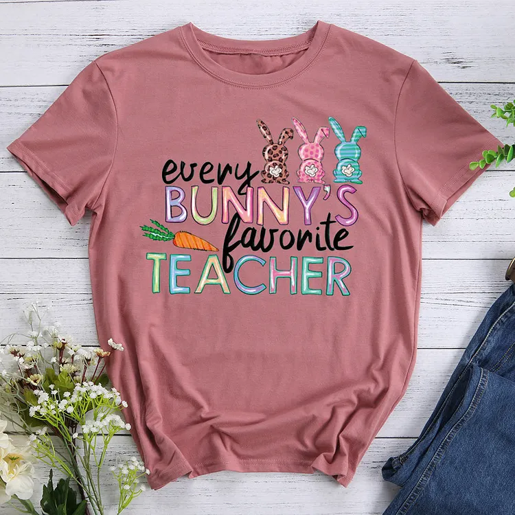 ANB - Every Bunny Favorite Teacher T-shirt Tee -013283