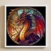 (Stamped/Counted) Dragon - 11CT Cross Stitch 40*40cm/15.75*15.75in