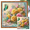 Butterfly Rose-11CT Stamped Cross Stitch 40*40cm/15.75*15.75in