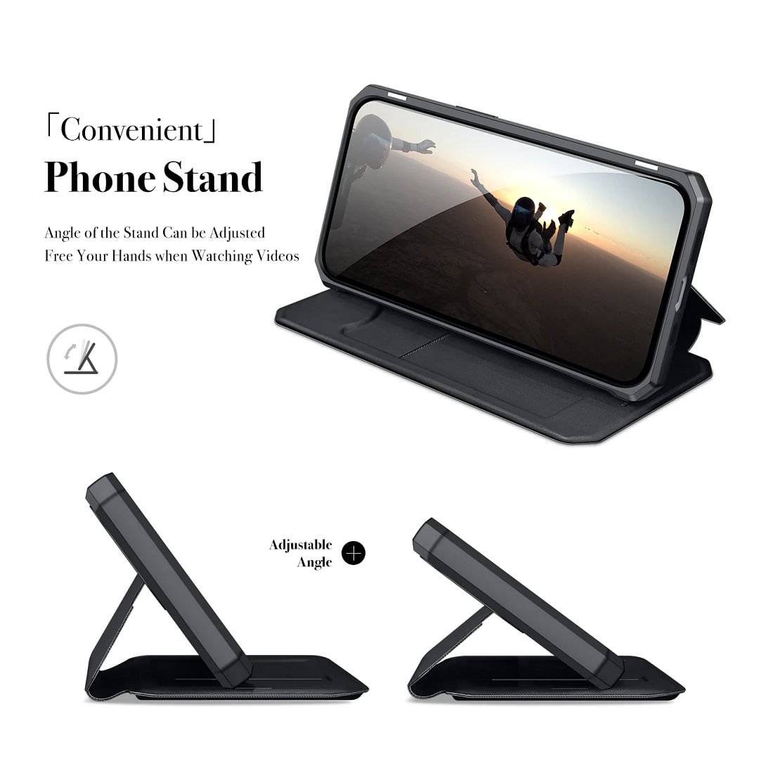Applicable To iPhone 13/14 Series Strong Magnetic Flip Card Case