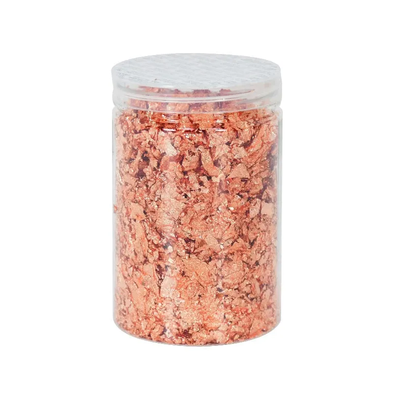 10g Imitation Gold Leaf Flakes Sequins Glitters Confetti for Painting DIY Nail Art Foil Decorative Paper Dessert Cake Decoration