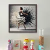 Piano Girl-11CT Stamped Cross Stitch 50*50cm/19.69*19.69in
