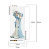 Colorful Dress Lady - Full Round Diamond Painting(30*60cm)