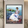 【Limited Stock Sale】(Big Size)White Beauty-Paint by Numbers Acrylic Painting 50*60CM