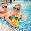 3/6pcs Drinking Cup 500ml Pineapple/Strawberry Shape Creative Beach Party Favors