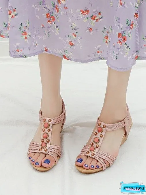 Wedge Retro Casual Fashion Roman Sandals