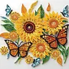 Sunflower Buttfly-Special Shaped Diamond Painting Kit