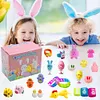 100/120 Pcs Basket Stuffers Fillers Prefilled Easter Eggs for Kids Girls Boys