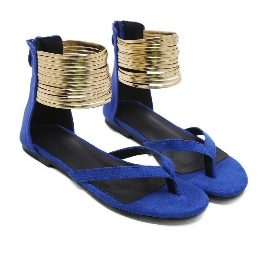 Women Summer Casual Flat Sandals Gladiator Flip Flops Ankle Strap Women Sandals 2019 New Summer Women Shoes