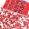 800Pcs 4/6/8/10mm Glass Beads for Jewelry Making Crystal Faceted Jewelry Beads with Holes for Bracelets Necklace Pendants Making Supplies