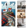(US Local)Lighthouse-11CT Stamped Cross Stitch Kit(40x70cm)