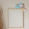 (US Local)Cat DIY Wooden Diamond Painting Door Topper Right Angle Sign for Party (Right)