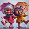 (Multi-Style) Old Couple-11CT Stamped Cross Stitch 40*40cm/15.75*15.75in