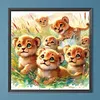 Diamond Painting -DIY Full Round Drill Lion Family(40*40 CM)