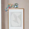 (US Local)Ocean Goblin 5D DIY Wooden Door Topper Diamond Painting Door Corner Decor