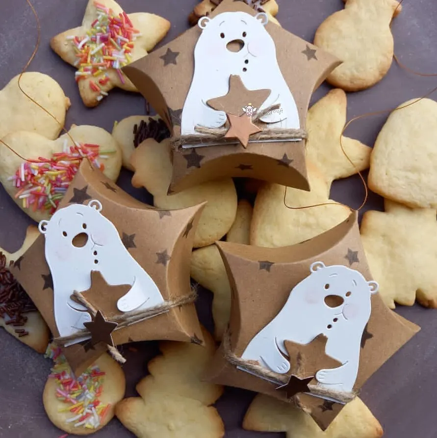Piggy Craft metal cutting dies cut die mold Bear Hug Cookies Scrapbook paper craft knife mould blade punch stencils dies