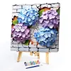 Flowers Wall-Paint By Numbers Acrylic Painting 40*40CM