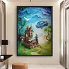 (Big Size)Fairy House - 11CT Stamped Cross Stitch - 50*70cm