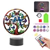 Acrylic Double Sided Butterfly Tree Of Life Diamond Painting LED Night Light Kit