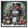 Christmas Snowman-11CT Stamped Cross Stitch 40*40cm/15.75*15.75in