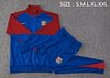 Joyfball 2024/2025 Barcelona Long Zipped Jacket Blue Football Jersey 1:1 Thai Quality
