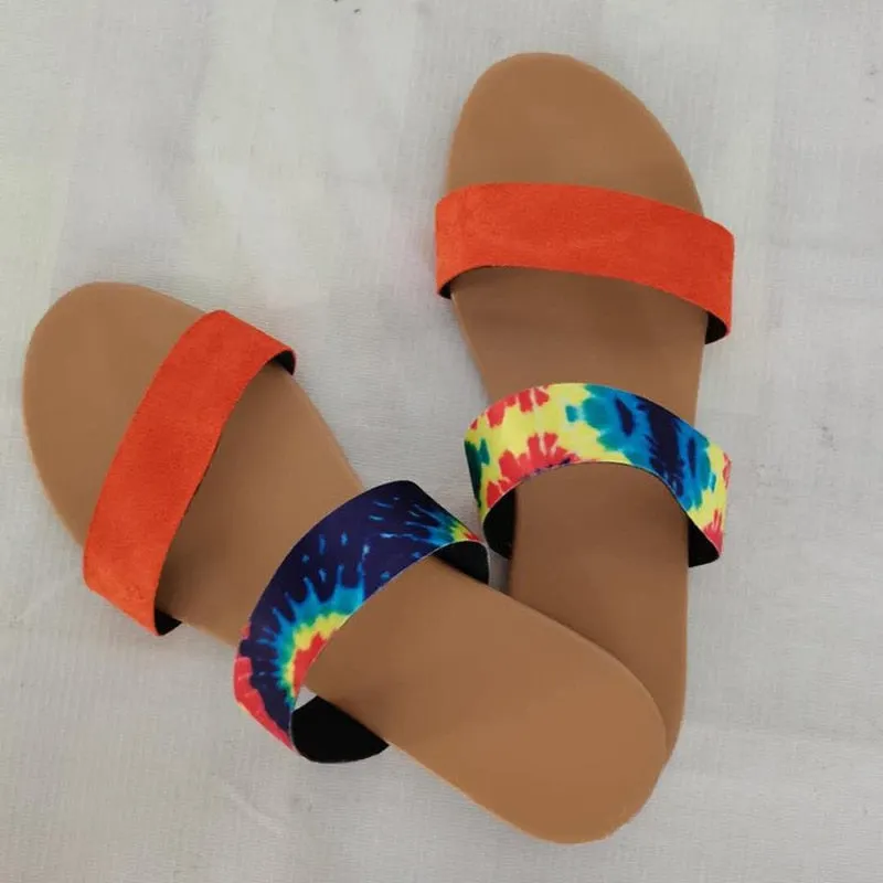 Fad 2022 Summer New Women's Slippers Flip Flops Female Slides Beach Shoes Woman Open Toe Flats Sandals Slippers Chaussures Femme