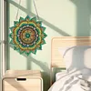 (US Local)Mandala Acrylic Special Shape Diamond Painting Mirror for Home Office Decor