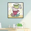 Teacup-14CT Stamped Cross Stitch Kit(15*14cm)