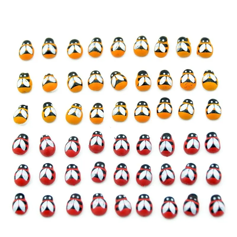 20Pcs Wood Artificial Handmade Bee Fashion Wall Sticker Children Kids Painted DIY Craft Wedding Home Party Holiday Decoration