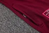 Joyfball 2025/2026 Bayern Munich Long Zipped Jacket Maroon Retro version Football Jersey 1:1 Thai Quality 