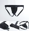 Men's Sexy Lingerie Thong G- Underwear Panties Erotic Ice Silk Leg Band Seduction Thongs