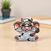 Glasses Holder Cow Handmade Wood DIY Diamond Art Special Shaped Drill