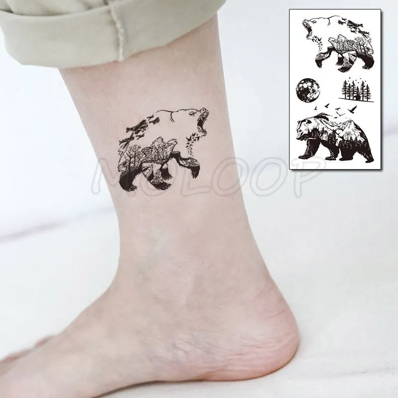 Water Transfer Tattoo Sexy Running Horse Anime Tattoo Body Art Waterproof Temporary Fake Flash Tattoo for Man Woman 10.5*6cm