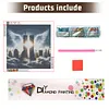 Diamond Painting -DIY Round Drill Angel Twin Towers(40*40CM)