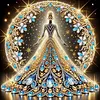 Diamond Painting-DIY Crystal Rhinestone Wedding Girl