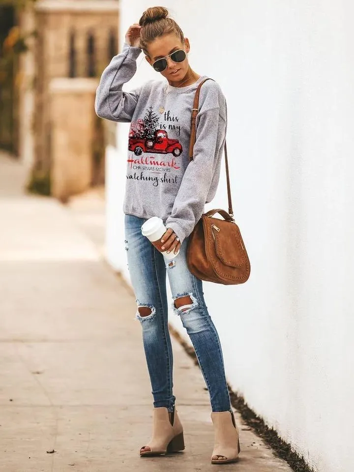 Hallmark Christmas Movies Watching Sweatshirt