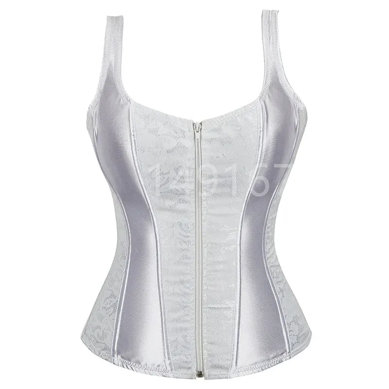 womens shoulder straps corset overbust top jacquard corset bustier exotic corselet lingerie brocade plus size costumes fashion