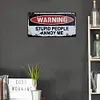 Attention aux gens stupides qui m'ennuient - Enseigne M&eacute;tallique de permis de voiture(30*15cm)