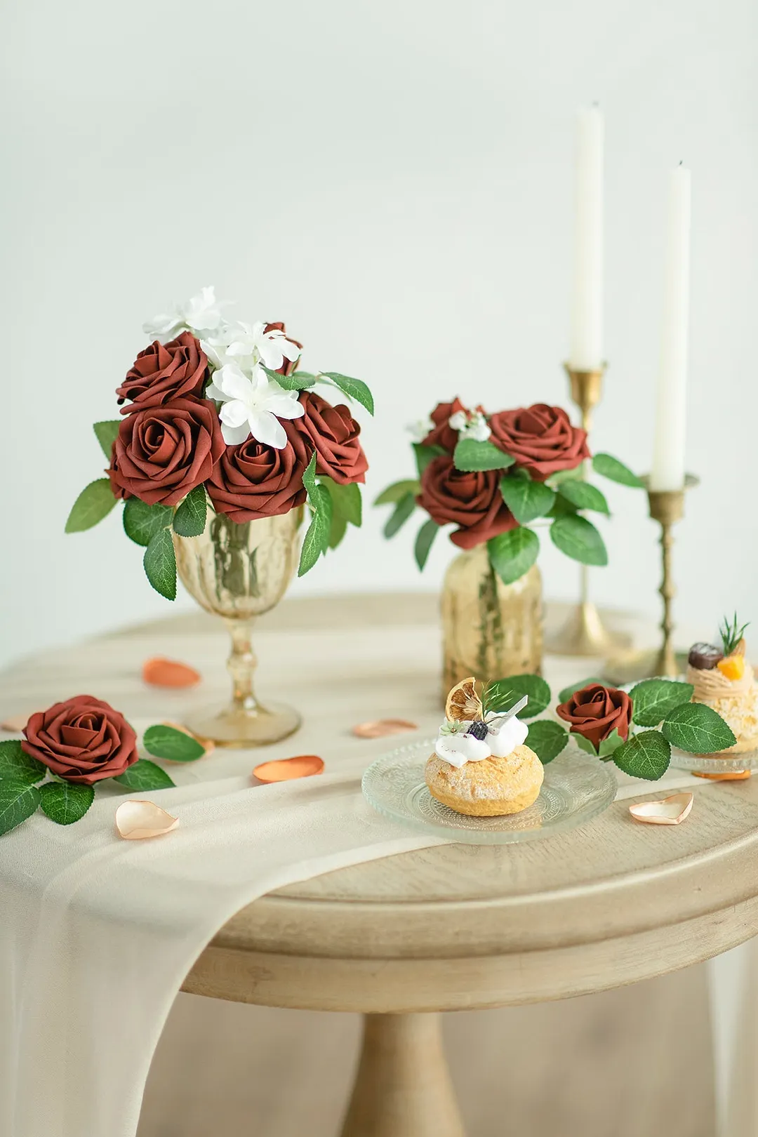 3" Foam Rose with Stem - 56 Colors