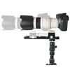 Camera Quick Release Plate Clamp Set Telephoto Camera Lens Moving Metal Clamp Macro Adjustment Pan Head Quick Release Clamp Suitable For DSLR Camera Tripod Ball Head