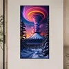 >SALE<5D DIY Full Round Drill Diamond Painting Volcano Kit Home Decor Art Craft40x70cm