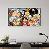 >SALE<Anime Group Photo 5D Full Round Diamond Painting DIY Kit 45x30cm (PSD065)