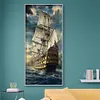 (Big Size) Sailing Ship - Full Round Diamond Painting  40*80cm